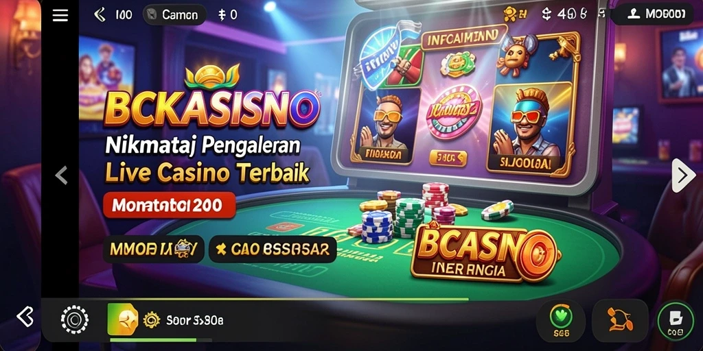 Tampilan gameplay BCKASINO yang seru dan interaktif.
