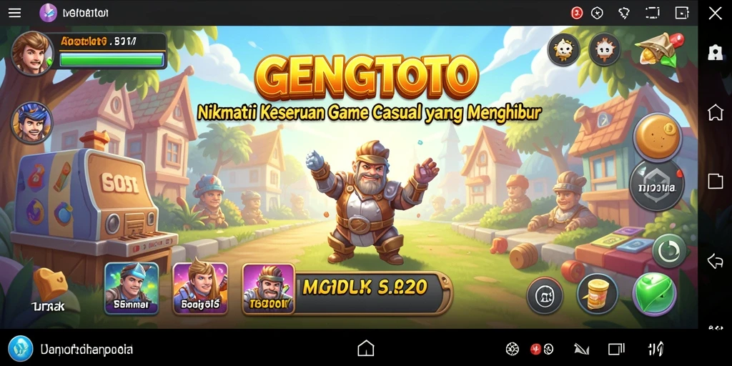 Screenshot utama GENGTOTO menampilkan gameplay yang menarik dan menghibur.