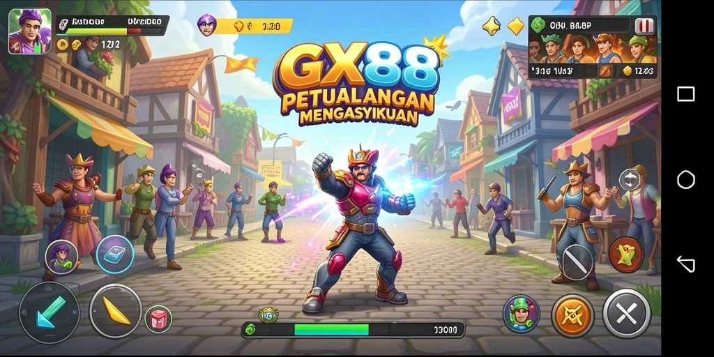Tampilan seru gameplay GX88 yang menantang dan penuh aksi.