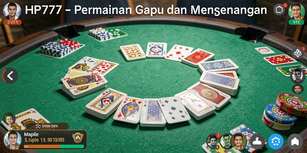 Tampilan gameplay Gaple yang menarik dan interaktif.