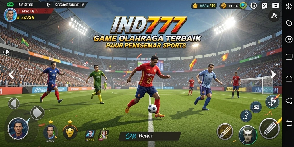 Tampilan gameplay seru dengan aksi olahraga yang mendebarkan.