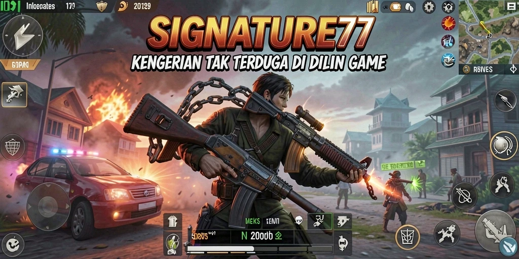 Tampilan gameplay horor yang mendebarkan dan seram.
