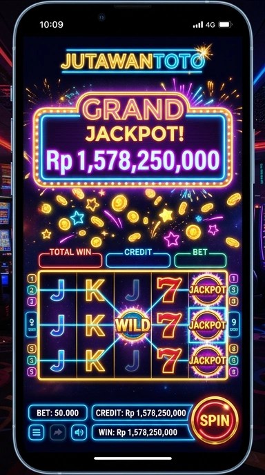 Screenshot aplikasi jutawantoto yang memperlihatkan fitur pencarian.